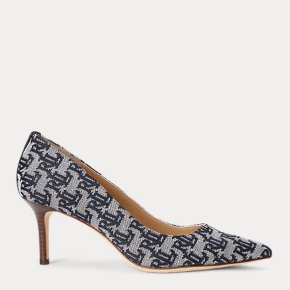 Lanette Monogram Jacquard Pump
Lauren